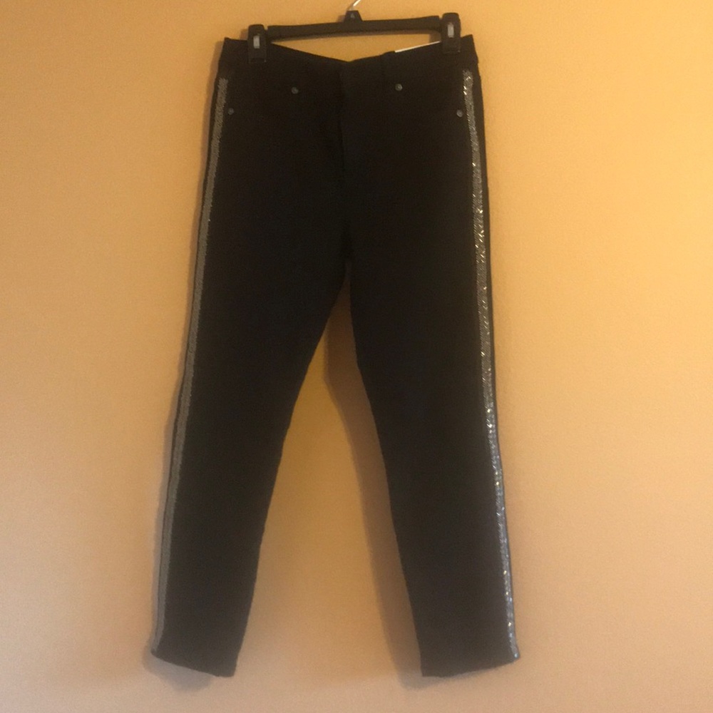 Lift Black Jeans with Sparkly Stripe